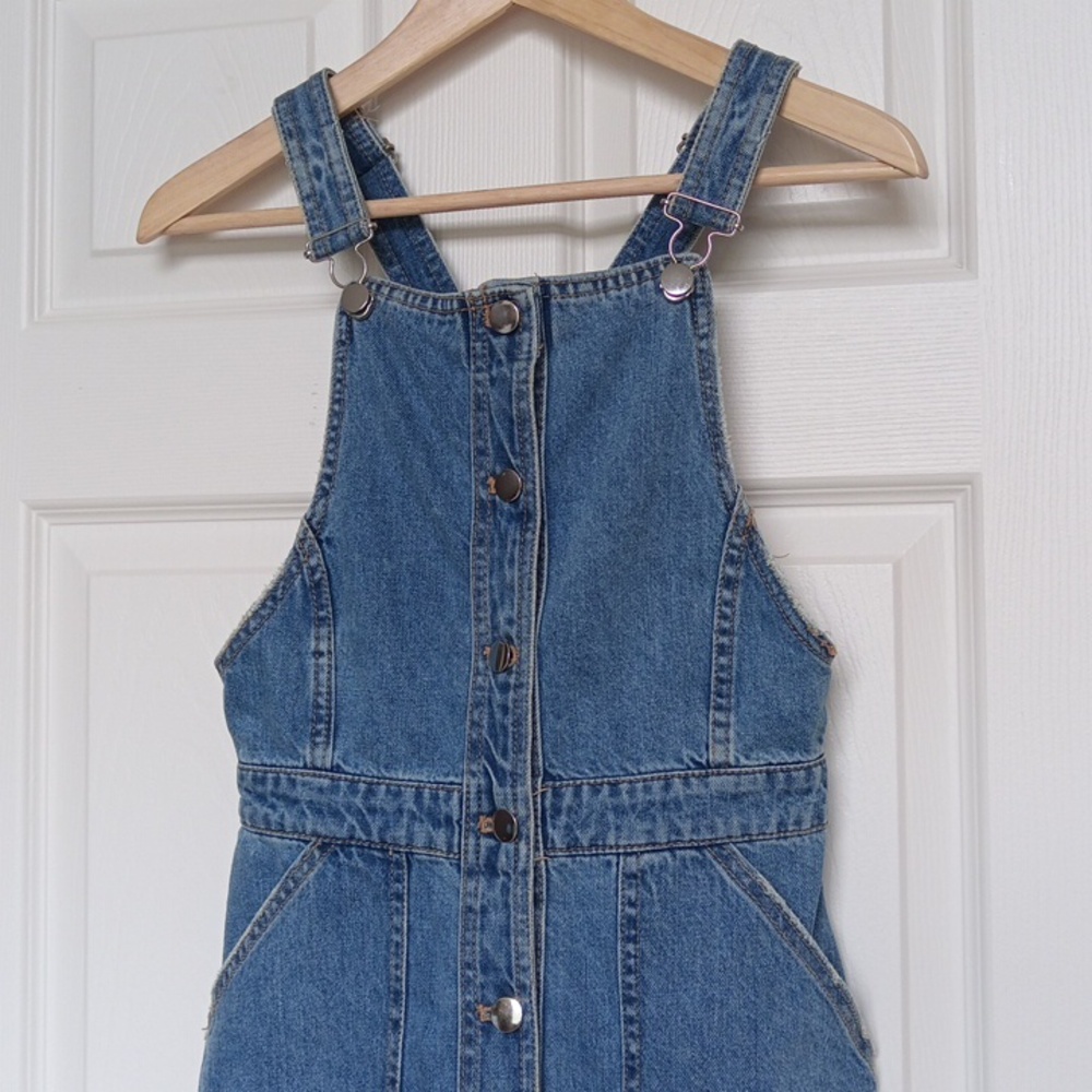 Like-New Ptp15" H&M Blue Denim Button Down Dress - Picture 7 of 16